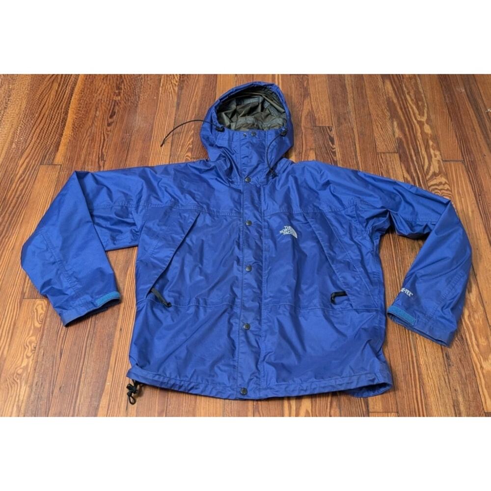 North Face VTG 90s Goretex Mens Large Blue/Purple Jacket